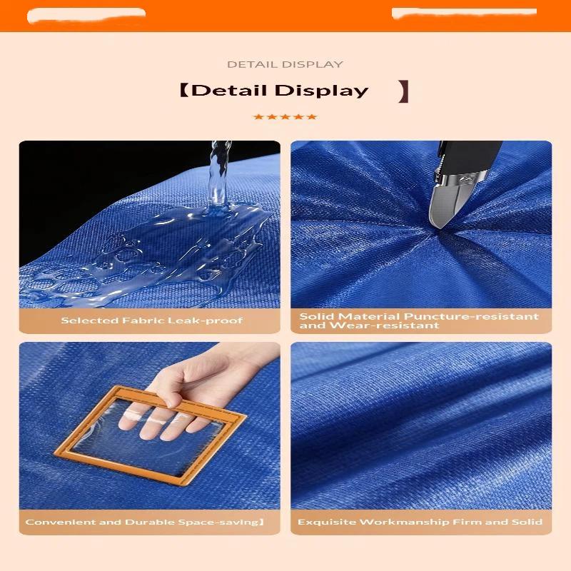 Heavy Duty Rolling Moving Storage Bag With Thickened Bottom Clear Window For House Moving Dorm Relocation Clothes Storage