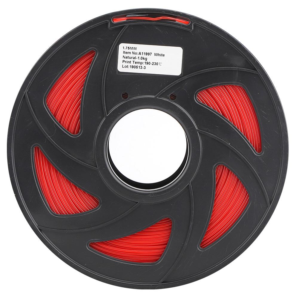 3D Printer Filament Long PLA Red Printing Material Print Consumables 1.75mm 1KG