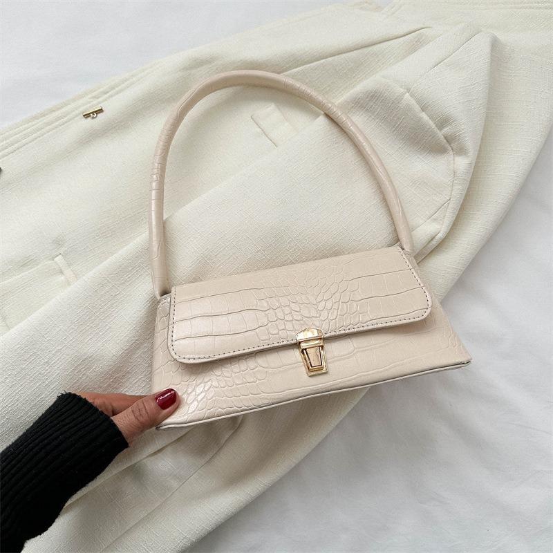 Premium Textured Bag Women's New Retro Small Square Bag Niche Simple Underarm Bag Versatile Shoulder Messenger Bag