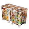Transparent Multifunctional Storage Box: Large Capacity Plastic Organizer for Toys, Snacks, and Clothes