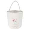 Easter Basket Holiday  Bunny Printed Canvas Gift Carry Candy Bag