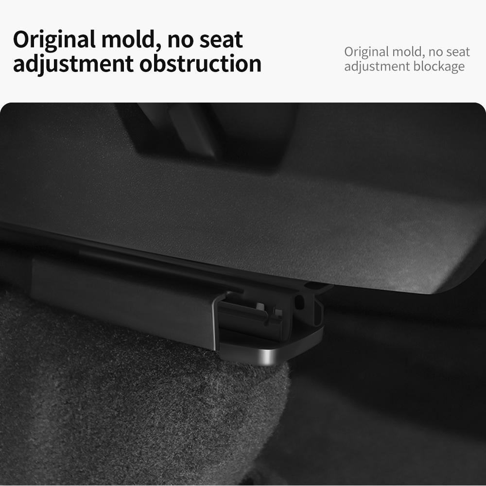 YZ For Tesla Model 3 Y Juniper Highland 2025 4pcs Seat Rail Cover Protector Rear End Pieces Backseat Slide Protection Anti-kick