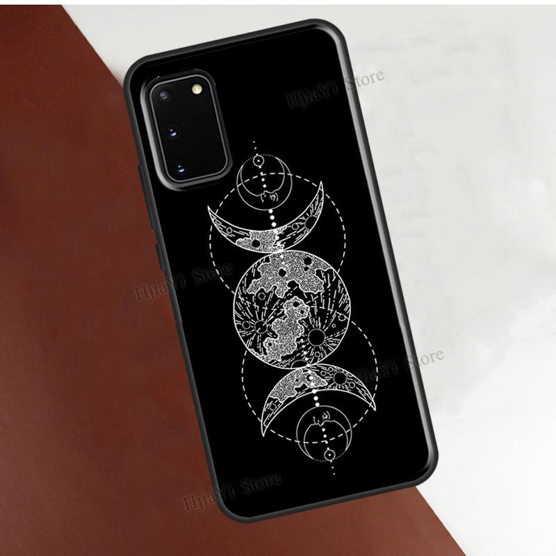 Occult Witchcraft Moon Gothic Witch Cover For Samsung Galaxy S22 Ultra S21 S20 FE Note 20 S8 S9 S10 Note 10 Plus Phone Case