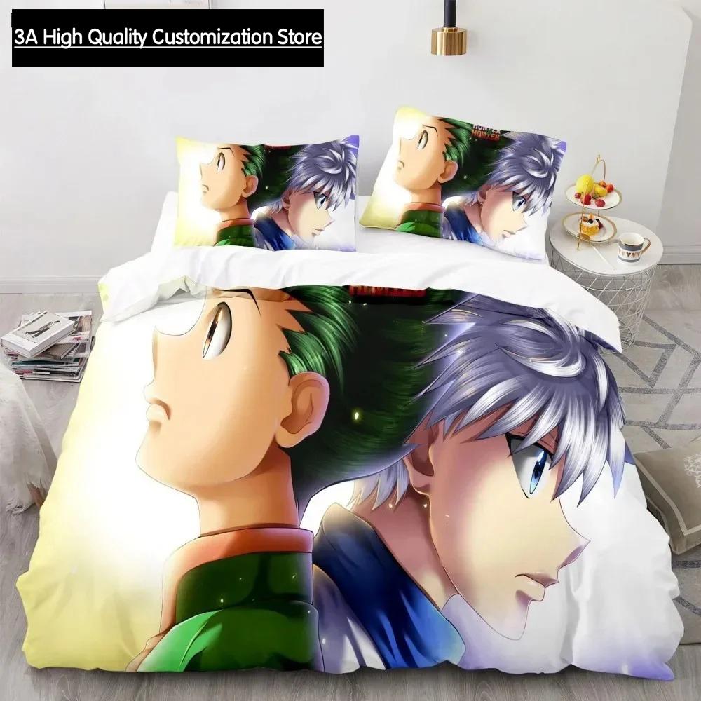 Hunter X Hunter 3D Bedding Set Japanese Anime Twin Queen King Quilt Cover Pillowcases Polyester For Boys Duvet Cover Sets