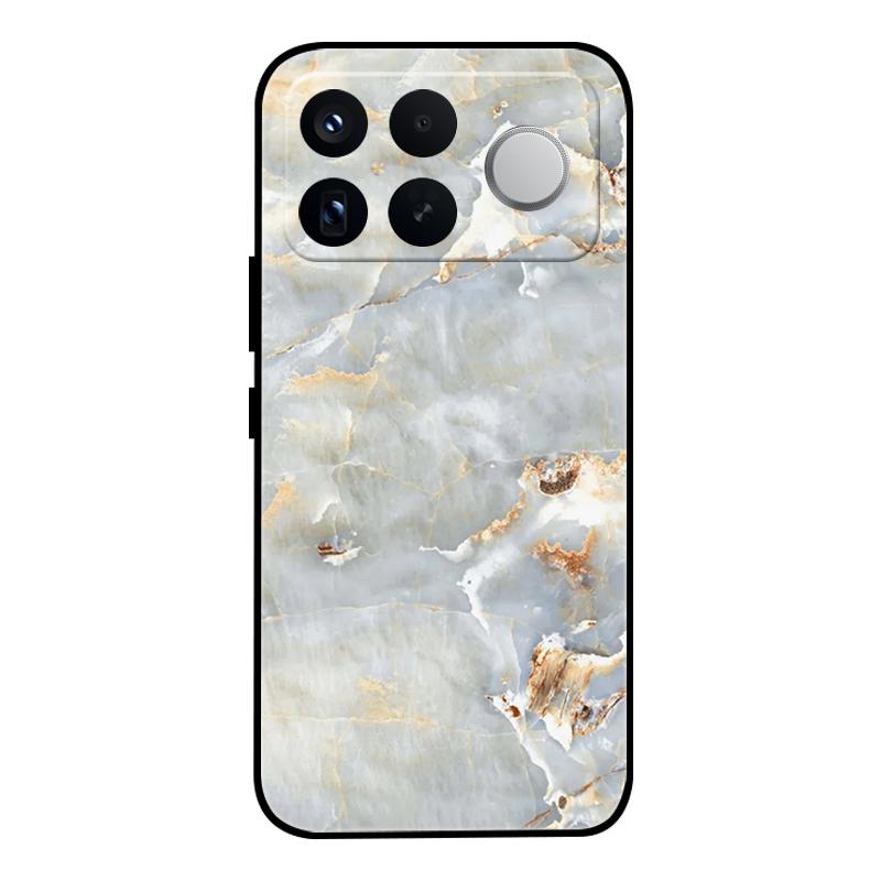 For Xiaomi Poco F8 Ultra Case Marble Painted Soft Matte Silicone Back Cover For Poco F8 Pro Redmi K90 Pro Max Full Phone Shell