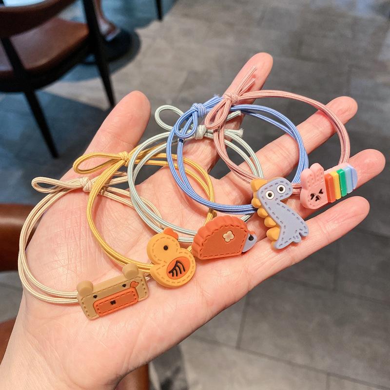 Little Girl's Hair Accessory - Hair Elastic Band, Small Hair String, Hair Decoration, Hair Tie, Cute Soft Rubber Cartoon Hair Ring
