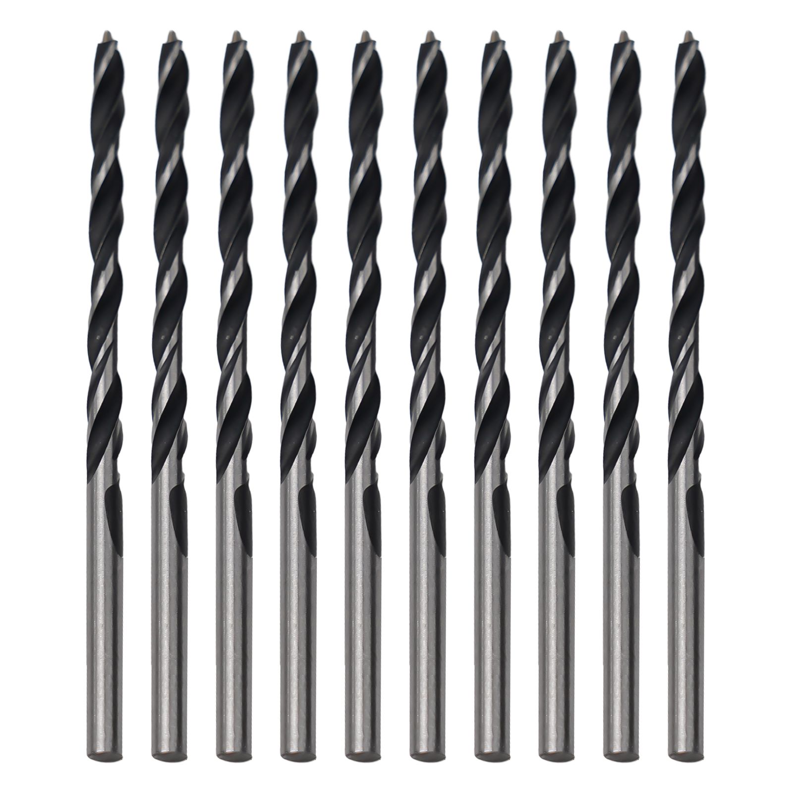 

10 шт. Сверло по дереву диаметром 3 мм, сверла по дереву с центровочным острием, упаковка, центровочное острие, упаковка, инструменты для спиральных сверл коричневый