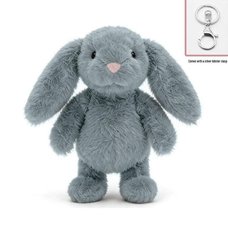 Floral Lop-Eared Bunny Plush Toy - Heart Hug Companion Doll for Kids