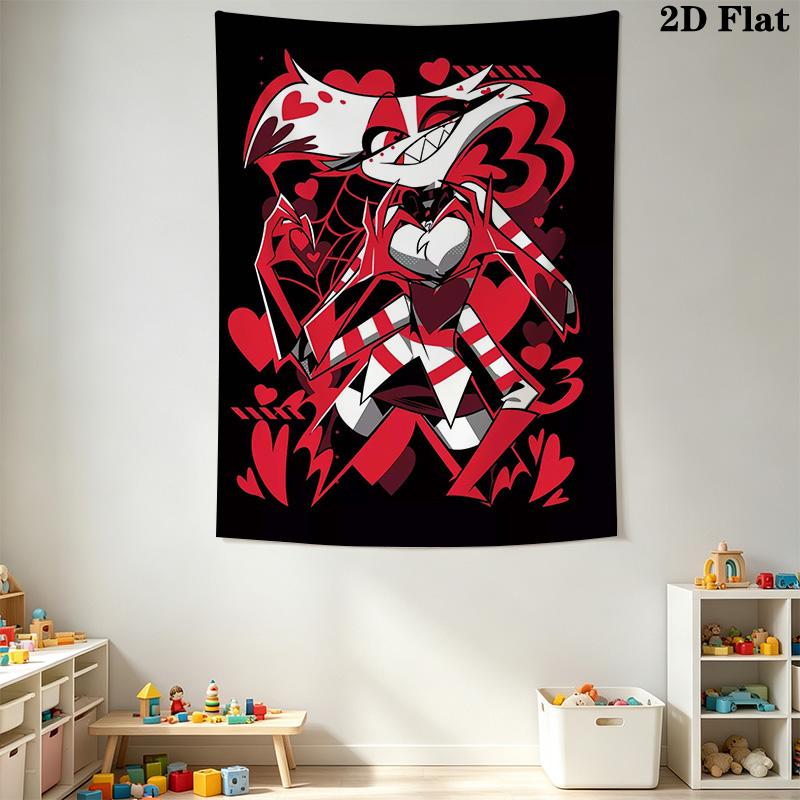 Chic Thorn Angel Cartoon Pattern Home Decor Tapestry, Wall Hanging, Decorative RV Wall Cloth.ZGT0914134