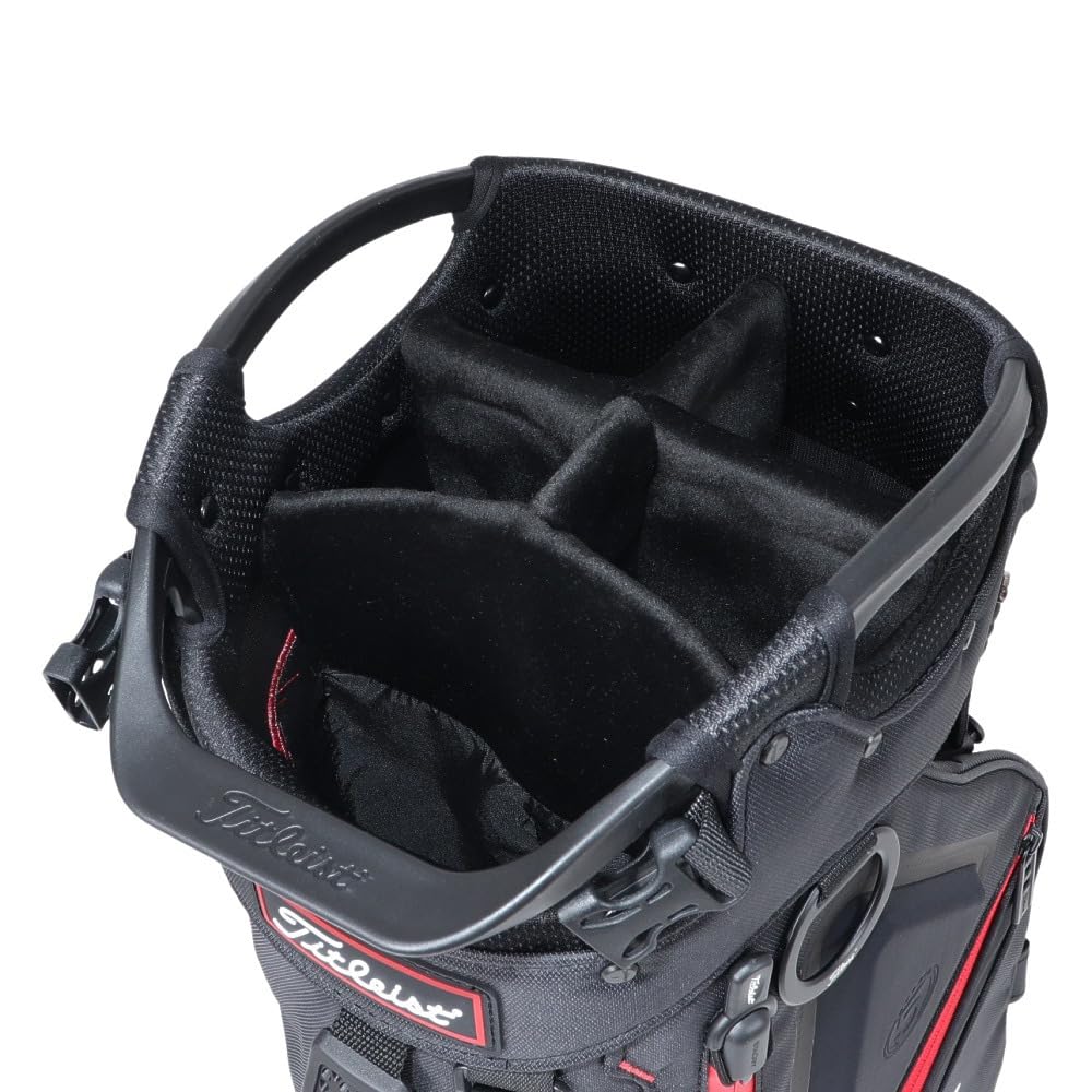 Titleist Hybrid 5 Stand Bag (TB21SX6-006) in Black/Black/Red (BKBKRD)