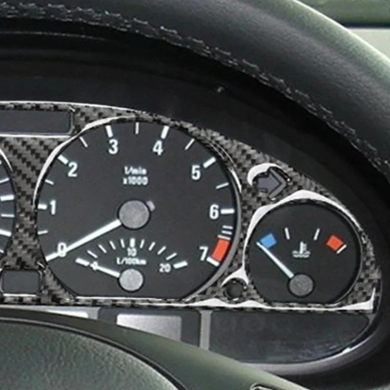 For BMW 3 Series E46 1997-2004 Soft Carbon Fiber Car trument Display Frame Trim Interior Car Accessories