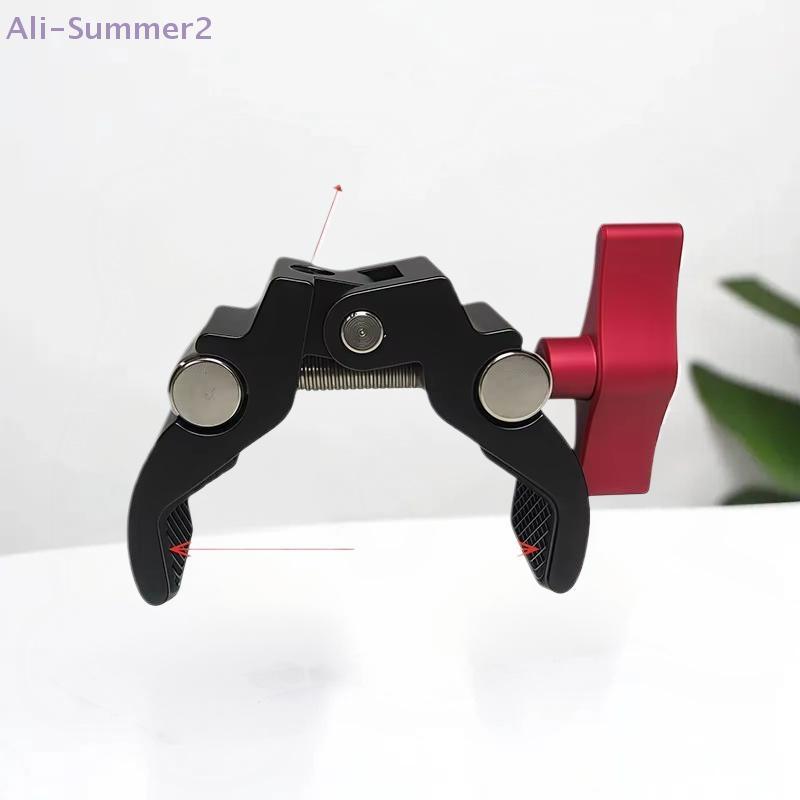 1 Set Multi-function Metal Action Camera Mount With 360° Rotatable Double Ball Head Magic Arm For Monitor Light Mic Phone Mount