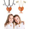 2Pieces Pendant Necklaces Basketball Shaped Pendant Necklaces Jewelry Alloy Material Birthday Gift for Women Men Girls