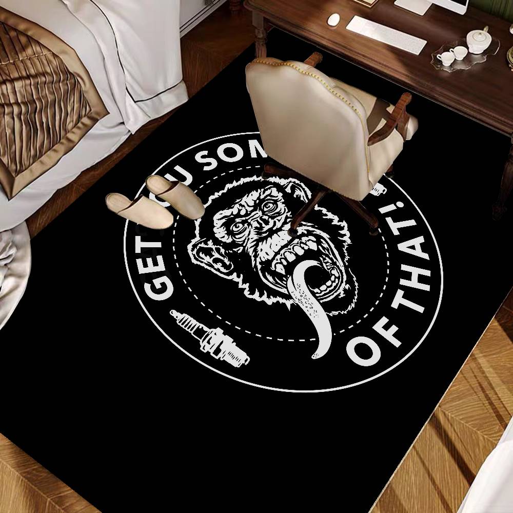 Gas Monkey Garage Logo Entrance Door Mat Washable Non-Slip Living Room Sofa Chairs Area Mat Kitchen Welcome Doormat