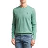 Polo Ralph Lauren Embroidered Crew Neck Long Sleeve Knit Sweater Men sweater Green MNPOSWE16821016-300