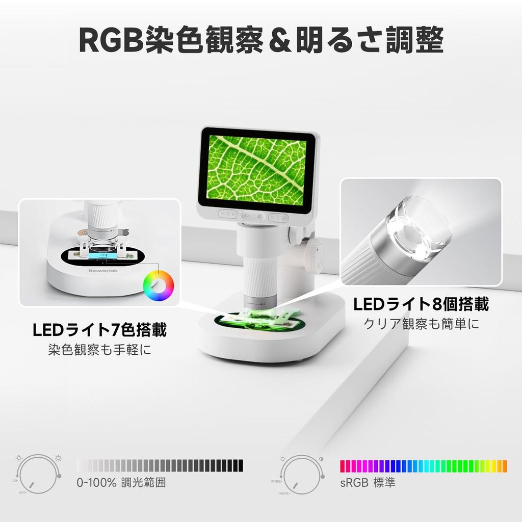 Ruční digitální mikroskop s USB a PC Dětský LED mikroskop pro pokožku hlavy, hmyz a rostliny, biologický, pro samostatné učení