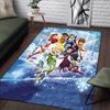 1pc Tinker Bell Pattern Area Rug Soft Flannel Floor Mat for Living Room,Office,Bedroom and Carpet,Sofa Coffee Table Floor Mat