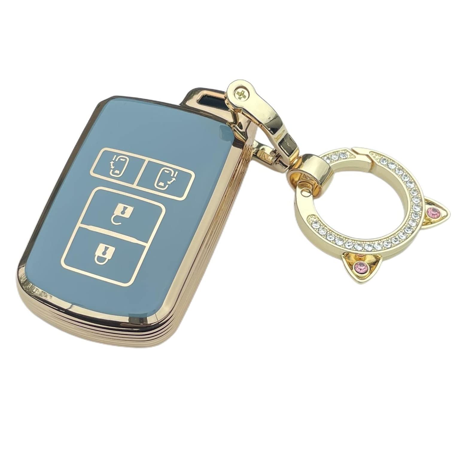 

Чехол для ключа Noah 80 Voxy 80 Series Совместим с Toyota Vellfire 30 Sienta Чехол для ключа [ZANEKO] Серия, Esquire, Alphard, Серия, (синий)