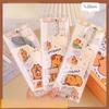 6Pcs New Plastic Ruler Cartoon Stationery Capybara Ruler Set Gift Transparent Drawing Ruler Cute Cartoon Straight Ruler Standard Measuring Tool