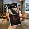 Black Raven Phone Case Cover for Google Pixel 9 8 7 6 5 4 4XL Soft TPU 7A 6A 5A 4A 3A Pro XL 5G Transparent Shell Fundas Capas
