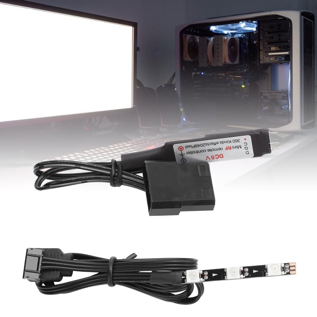 Fernbedienungsset RGB Vollfarbige Beleuchtung CPU Wasserkühlungstank Controller Kit 5V