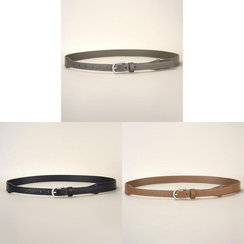 Pu Womens Casual Belt With Alloy Pin Buckle For Daily Wear And Outings