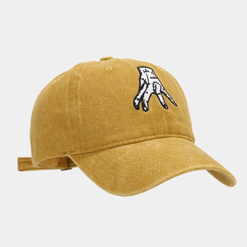 Hot-selling Baseball Cap Casual Soft Top Cap Men's Retro Versatile Embroidery Washed Hat Tide