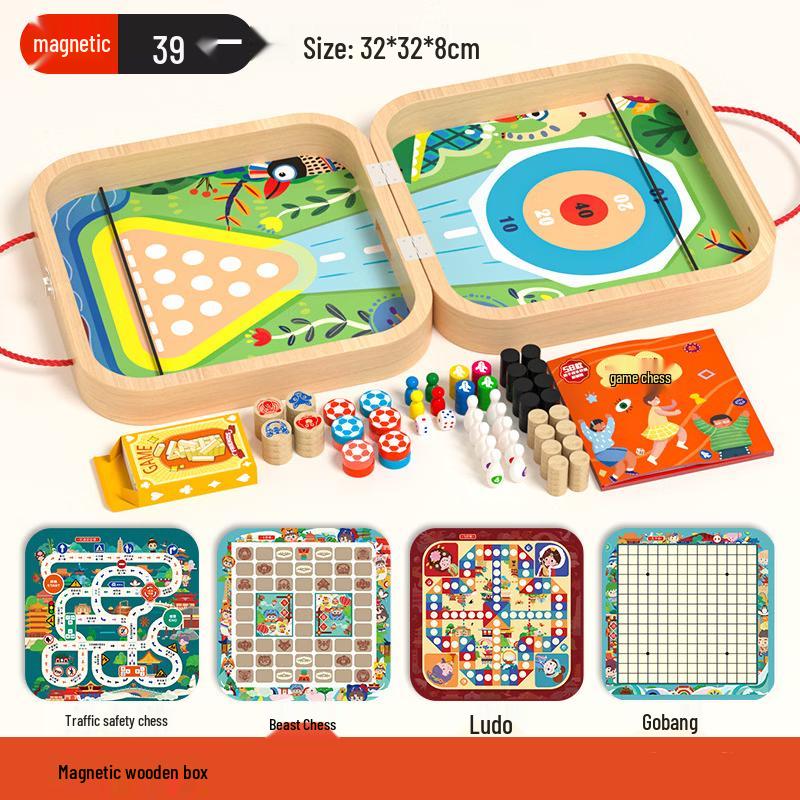 mussels Magnetic Wooden Board Game Set