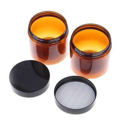 200Ml Amber Brown Cosmetic Face Cream Bottles Lip Balm Sample Container Jar Pot