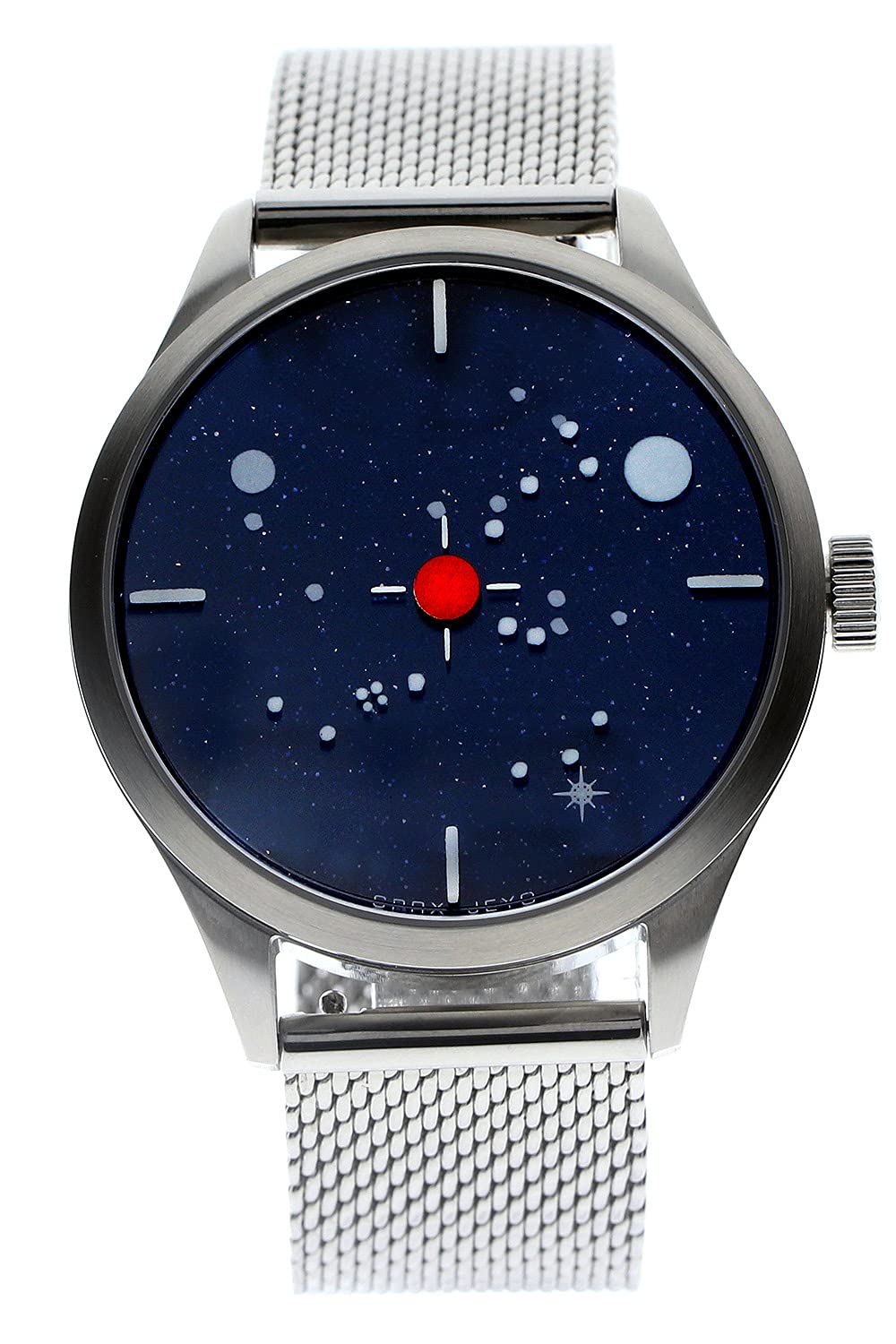 

Orion Trifoglio Italia ORION SPAX000SS Constellation Starry Sky Mystery Dial Rotating Disc Dial Mechanical Watch Italian Watch Milanese Bracelet