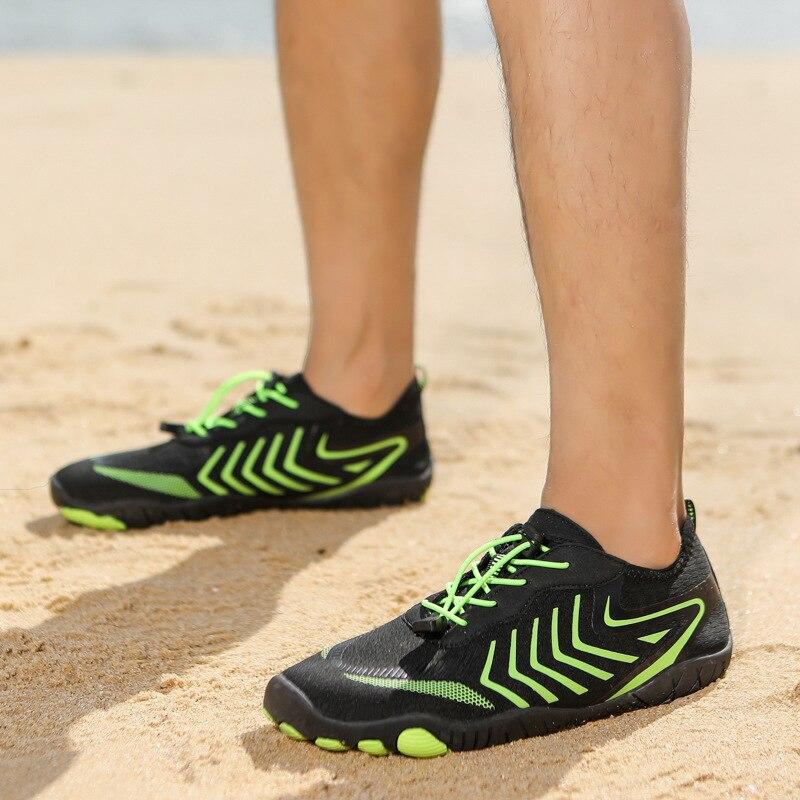 Quick Dry Beach Wading Sneakers Unisex Breathable Water Shoes Sports Shoes Non-slip Aqua Shoes for Surfing Fishing Canyoning Swimming