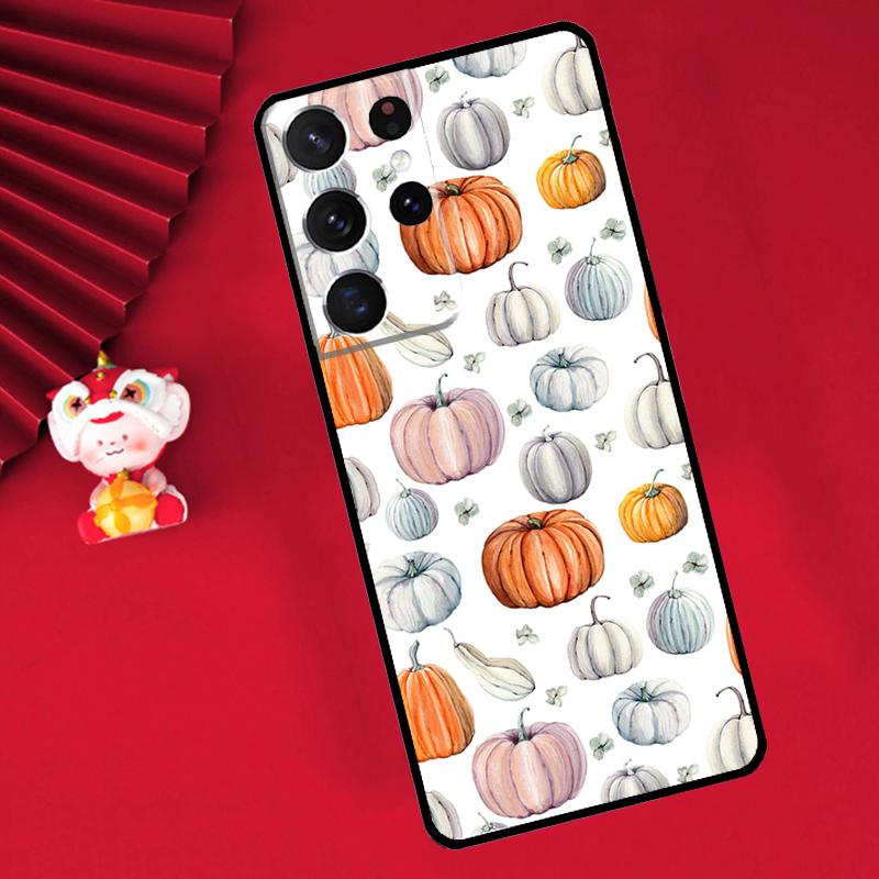 Autumn Pumpkins Case For Samsung Galaxy S26 S25 S24 Ultra S21 S20 S22 S23 Ultra S10 Plus S25 FE Cover Funda