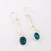 Apatite Gemstone 925 Sterling Silver Jewelry Handmade Stylish Earrings 1.76" EE-171-10