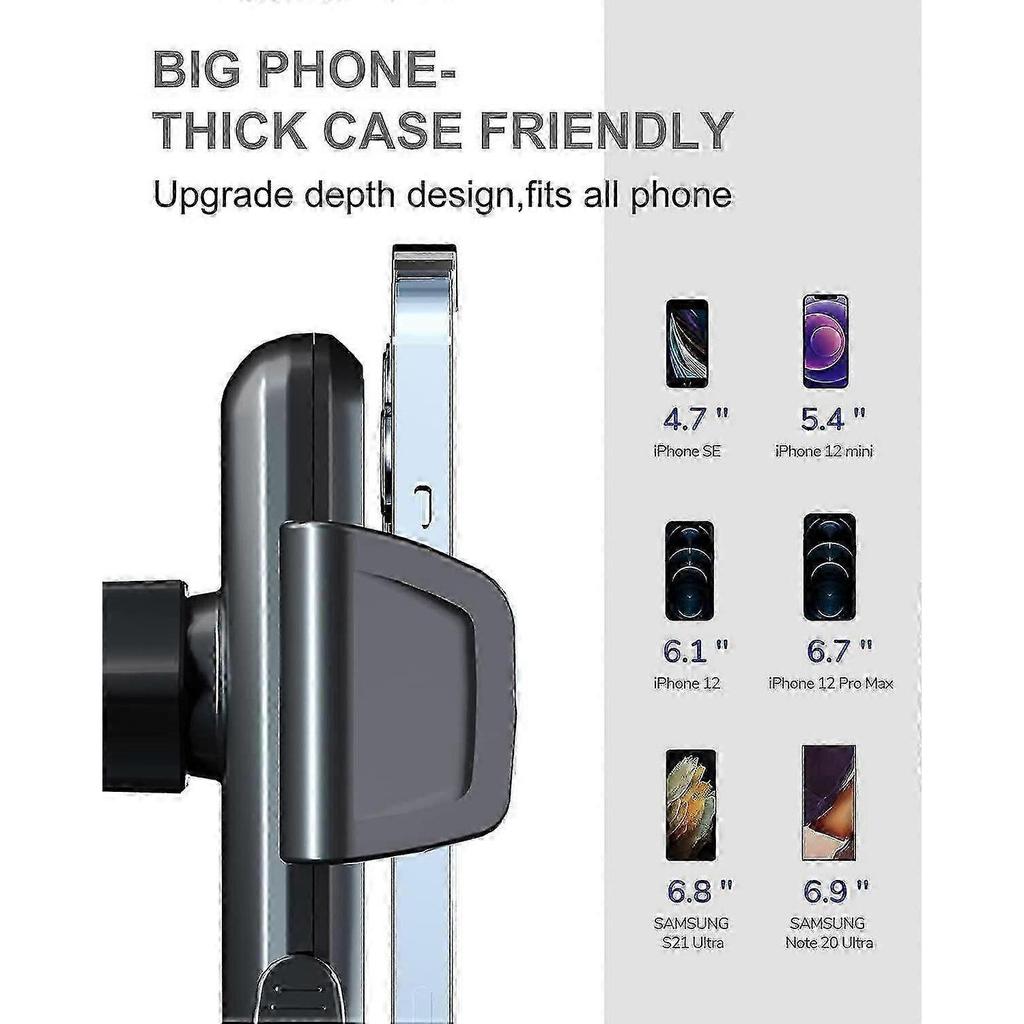 Car Phone Holder Mount 3 In1 Multifunctional Stand For Car Dashboard Air Vent Windshield For All Phones
