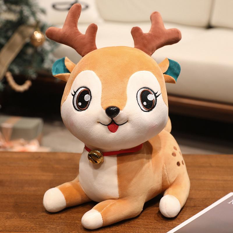Schattige Kerstman Rendier Pluche Speelgoed Knuffeldier Pop Kerstfeest Cadeaus Huisfeest Decoratie 20-23cm