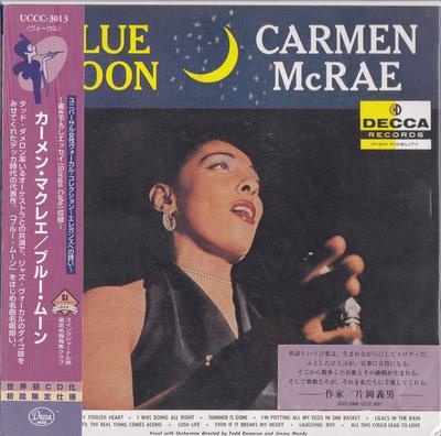 CD CARMEN MCRAE - Blue Moon UCCC3013 Decca 2000 Japan Jazz Used