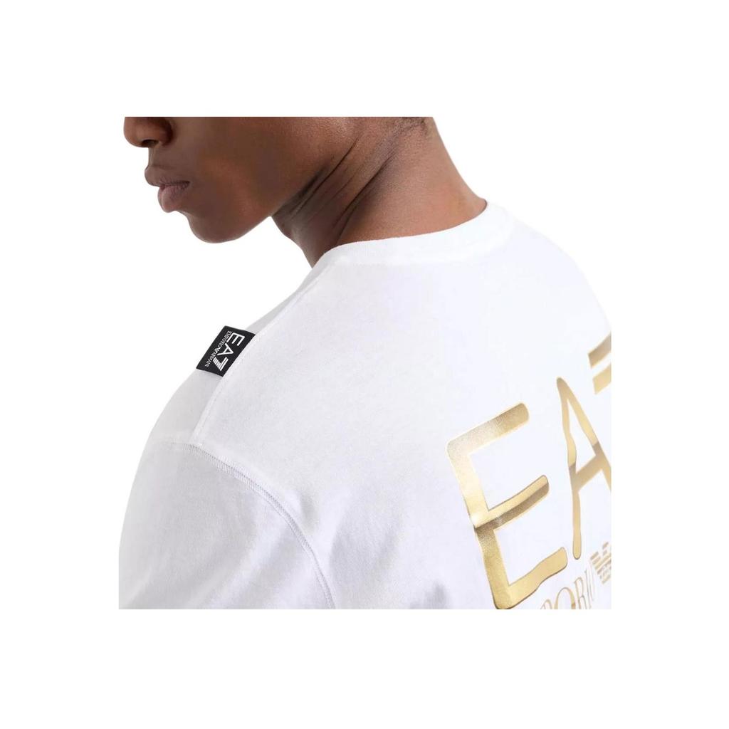 Emporio Armani Crew Neck Logo T-Shirt Men tops White 6DPT06-PJFFZ-1100