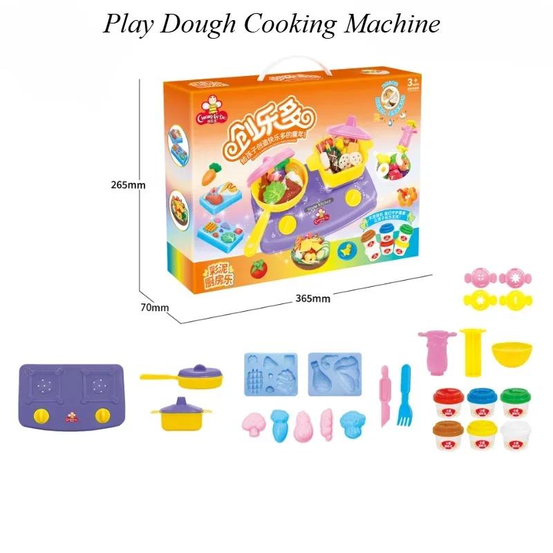 Non-Toxic Creative Diy Handmade Mold Tool Ice Cream Noodles Machine Colorful Plasticine Making Toys Kids Play House Toys Colored Clay Gift
