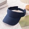 Summer Sun Hat, Adjustable Rear Elastic Band Outdoor Sports Hat, Hollow-Top Curved Brim Hat for Running Hiking