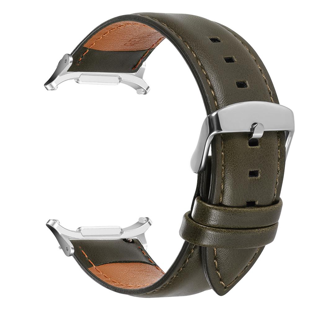 Cowhide Watch Band for Samsung Galaxy Watch Ultra 47mm No Gap Strap for Galaxy Watch 7 47mm for Men Women Soft Busines Bracelet