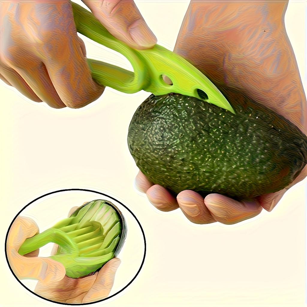 2-in-1 Avocado Slicer and Corer for Both Home and Restaurant Use, Kitchen Fruit Tool  Multi-functional Fruit Slicer