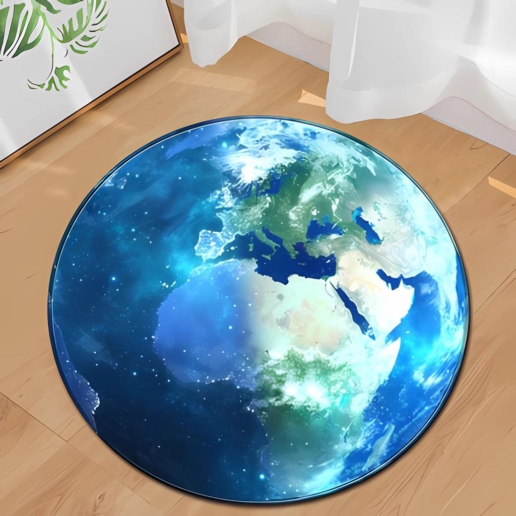 Round Ball Rug Football Basketball Carpets Living Room Bedroom Rugs Room Bedside Chair Floor Mats Alfombra Birthday Gift Poster