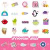 Cute 100Pcs Kawaii Cute Sticker Vsco Live Aesthetics For Kid Vibrant Multi-Colored Sticker Diy Laptops Water Bottles Phones Decorative Stickers