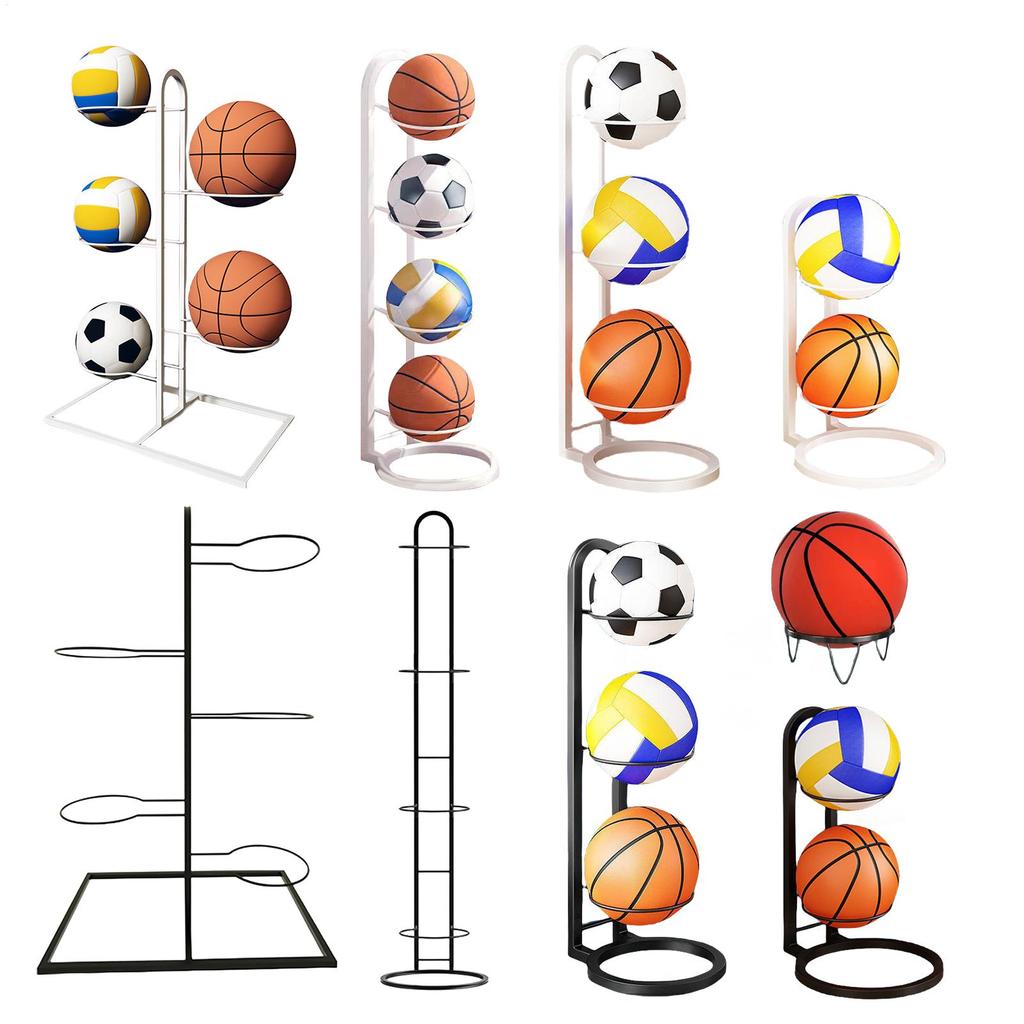 Ballaufbewahrungshalter Fußball-Ausstellungsständer Mehrschichtiger Ball-Organizer-Ständer Ball-Organizer-Ständer für Schlafzimmer Wohnzimmer Garage