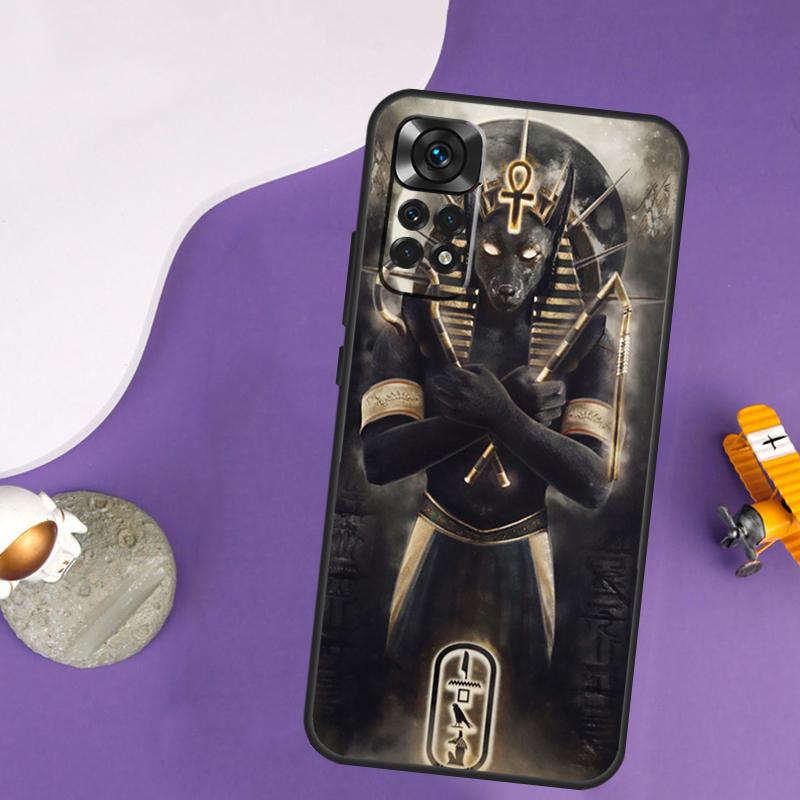 Egypt Nefertiti Anubis Ankh Case For Xiaomi Redmi Note 14 13 Pro 12 9 10 11 Pro 10S 11S 12S Redmi 14C 13C 10C 12C Cover