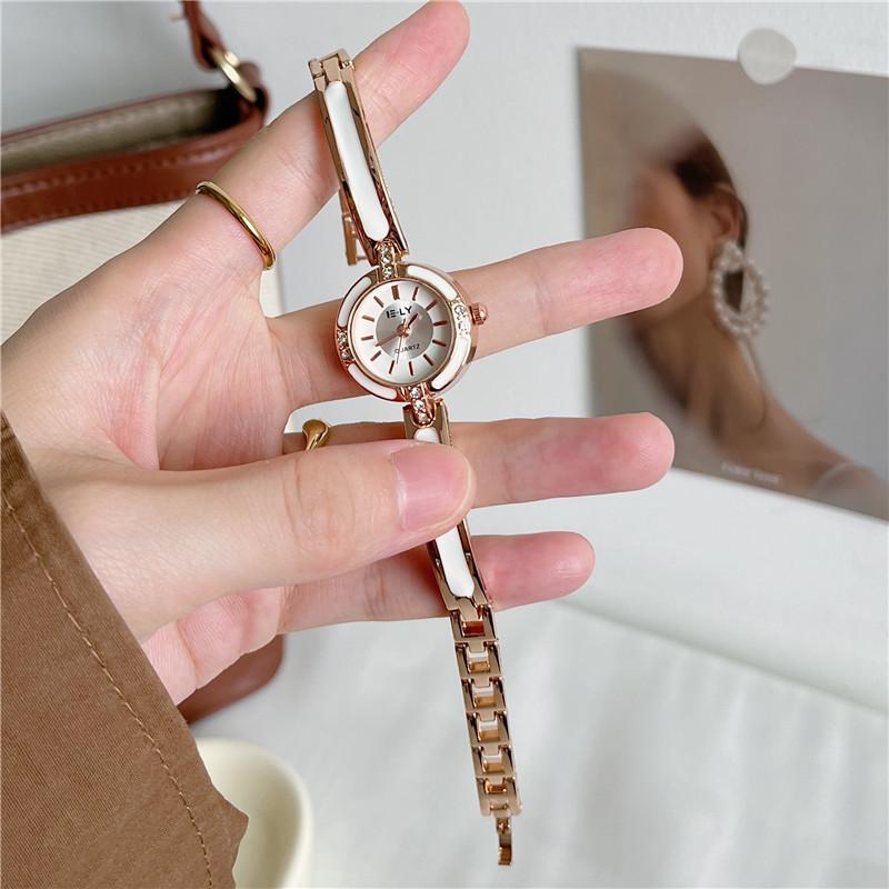 Design Sense Ceramic Cold Wind Exquisite Bracelet Watch Women'S Simple Fashion Temperament Waterproof Niche Light Luxury