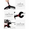 3Pcs Portable Bike Chain Brush Multi-functional Bicycle Cleaning Kit Chain Scrubber  Mountain Bike