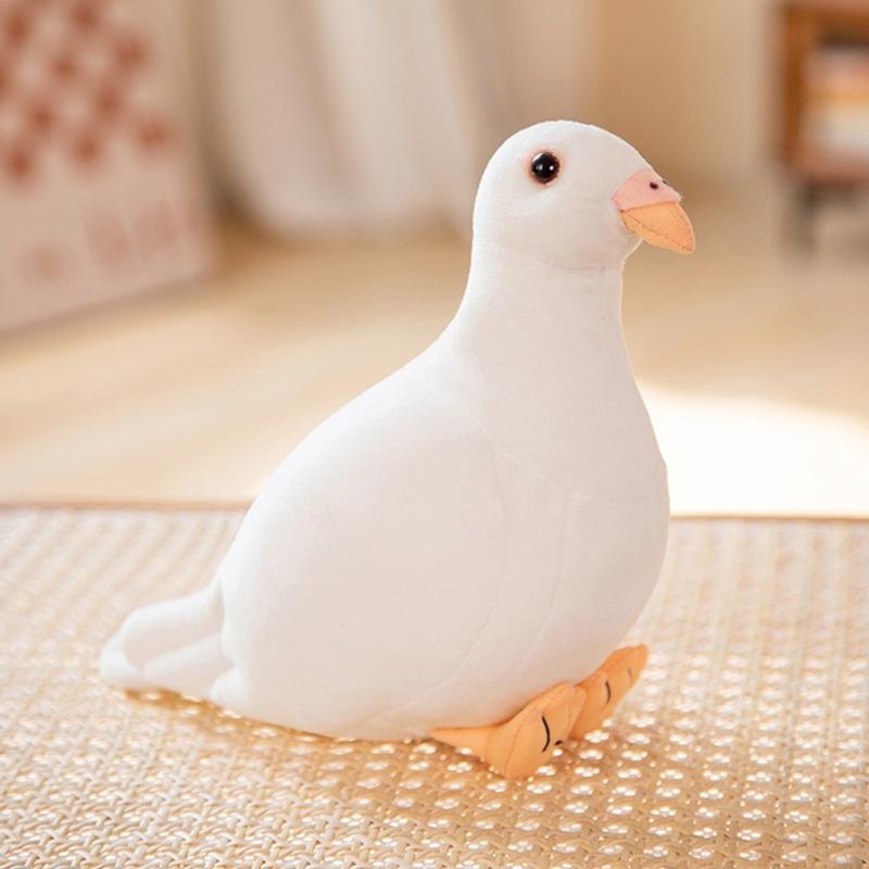 Multipurpose Pigeons Shape Stuff Toy Comforting Sturdy Plush Portable Accessory for Kids and Adults Relaxation
