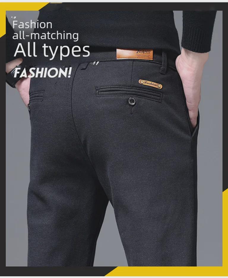 Four Seasons Men's Slim Stretch Casual Korean Pants
