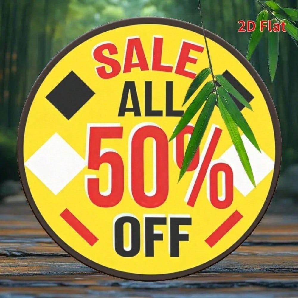 1pc Vintage Round Aluminum Metal Sign 7.87x7.87in, Waterproof Rustproof 2D Flat Wall Decor, No Drilling, Perfect for Bar